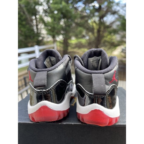 Air Jordan 11 Retro TD ‘Bred’ Baby Toddler 378040-061 - SZ 5C ‘VNDS’ - Picture 3 of 11